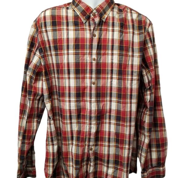 J. Crew Red and Blue Plaid Casual Button Down Shirt - Picture 1 of 10